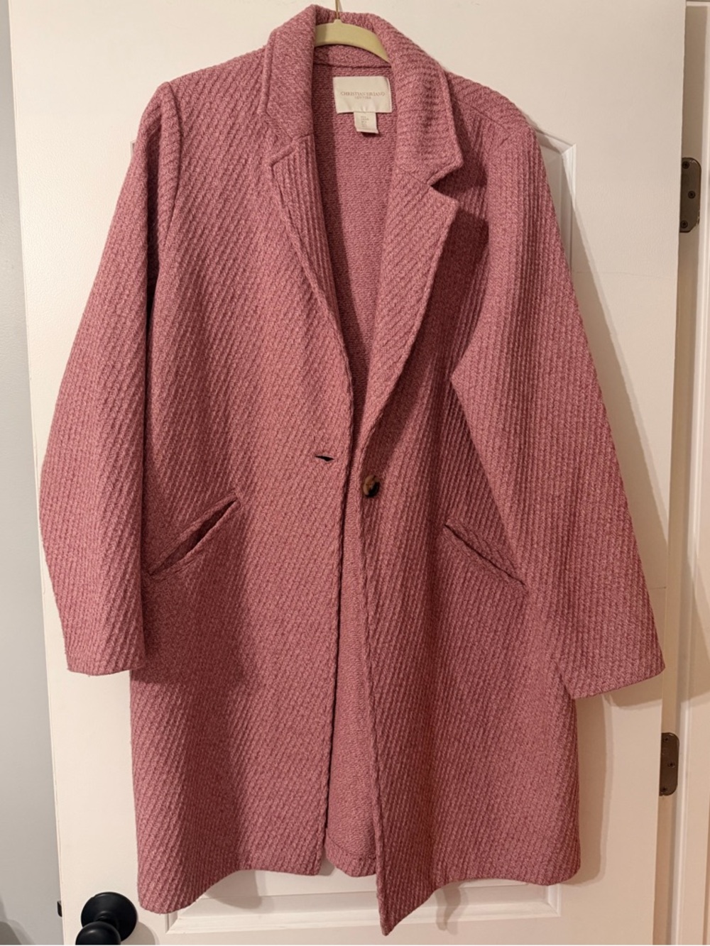 Christian Soriano Pink Dress Coat